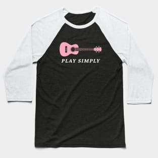 Play Simply Pink Ukulele Baseball T-Shirt